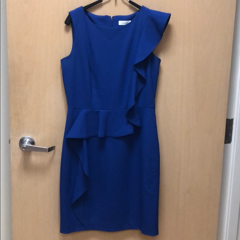 Calvin Klein ruffle dress